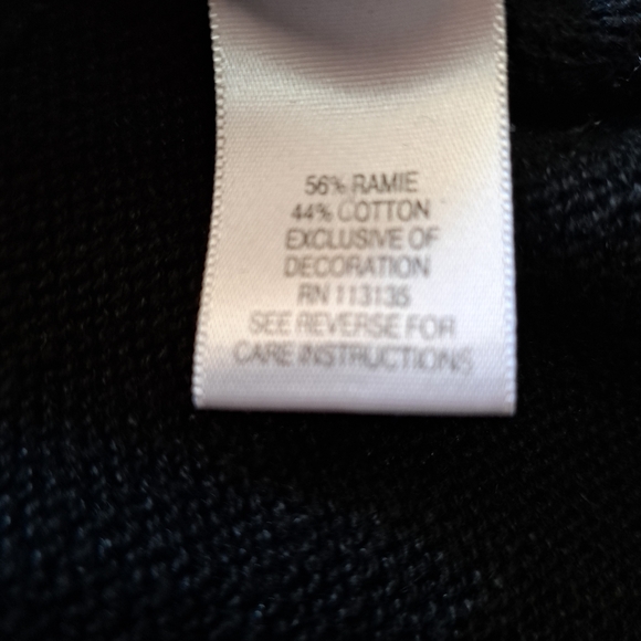 Breckenridge Black Cardigan 1X Cardinal Bluejay Cottage Core Vintage Embroidered - Picture 7 of 8